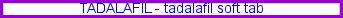 Tadalafil soft tab